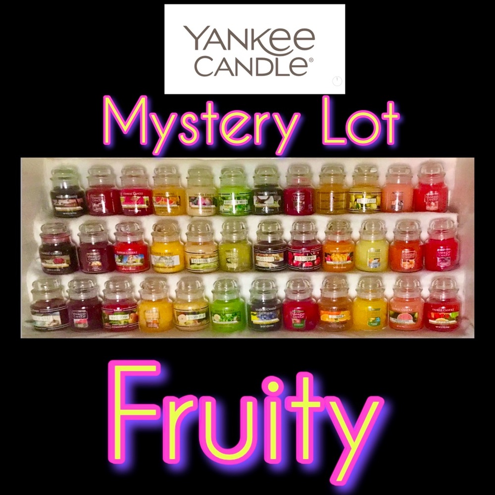 5 Yankee Candle original small jars Fruit scented Mystery Lot